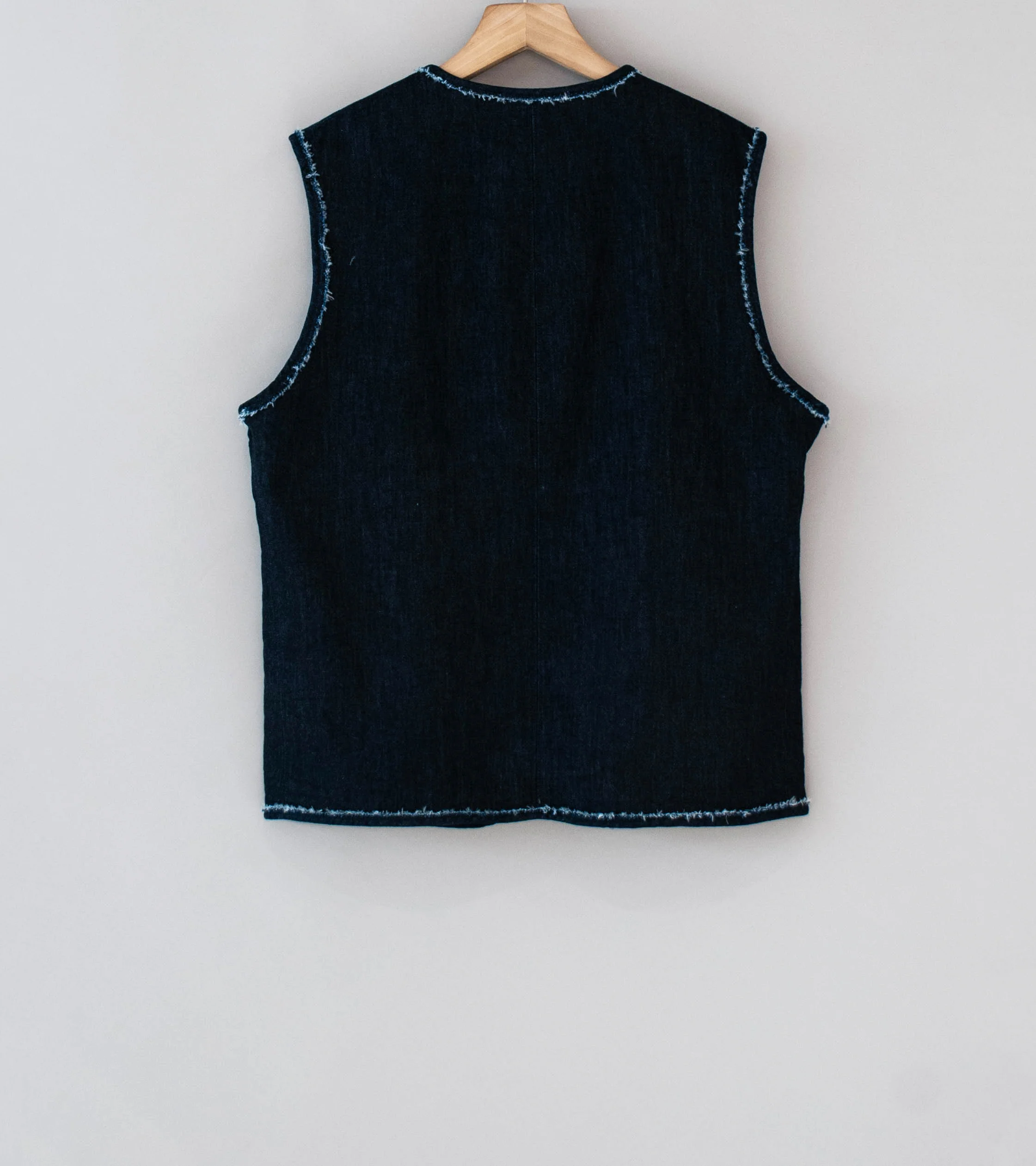 Awasa 'Denim Boa Reversible Vest' (Indigo Blue) - Image 4