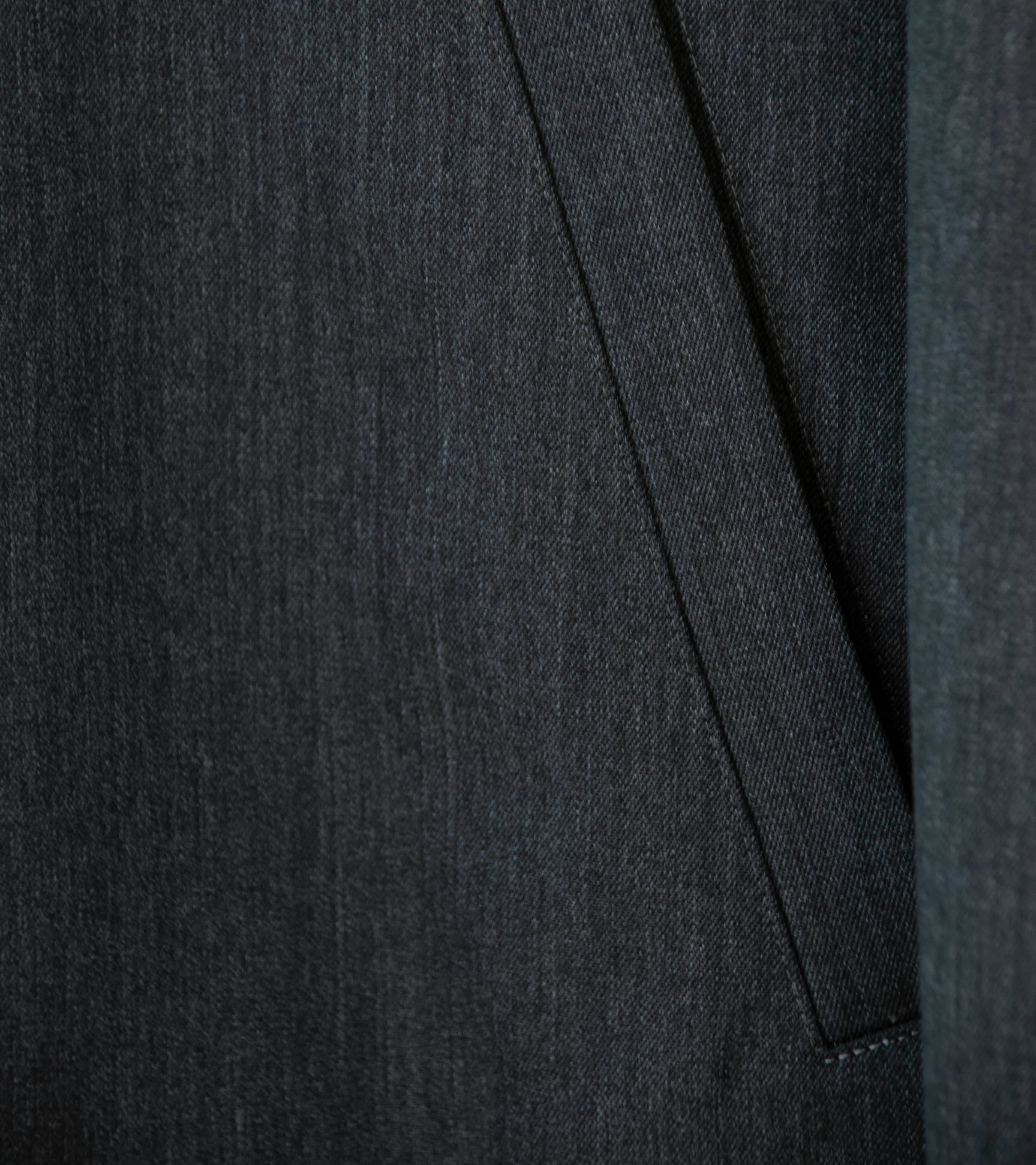 Awasa 'Wool Gabardine Zip Up Jacket' (Gray) - Image 4