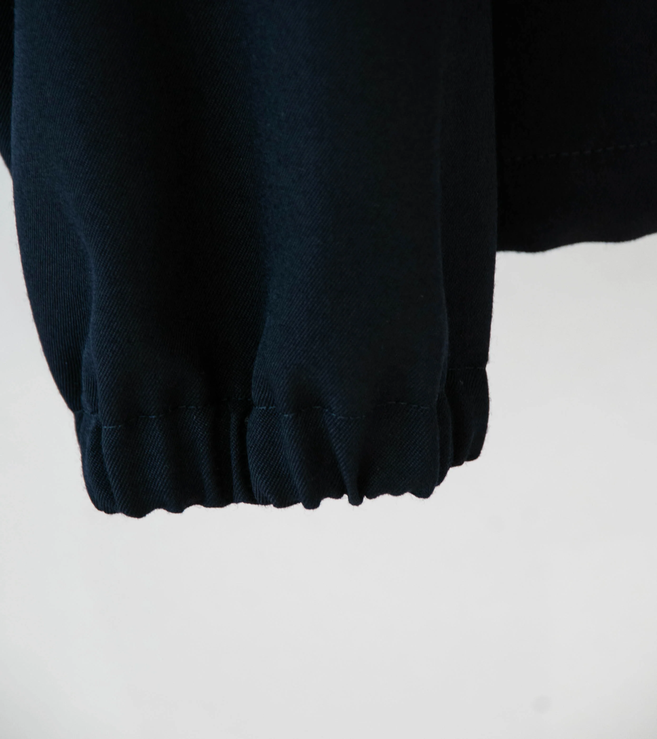 Awasa 'Wool Gabardine Zip Up Jacket' (Navy) - Image 4