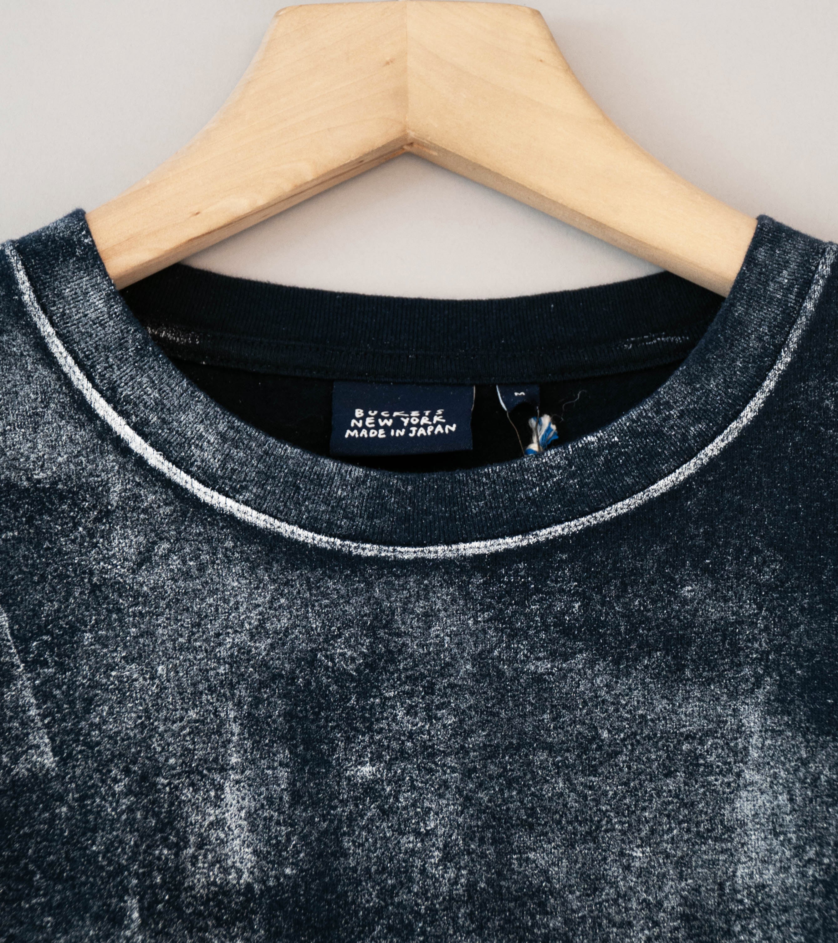 Buckets New York 'White Roller Tee' (Navy) - Image 5