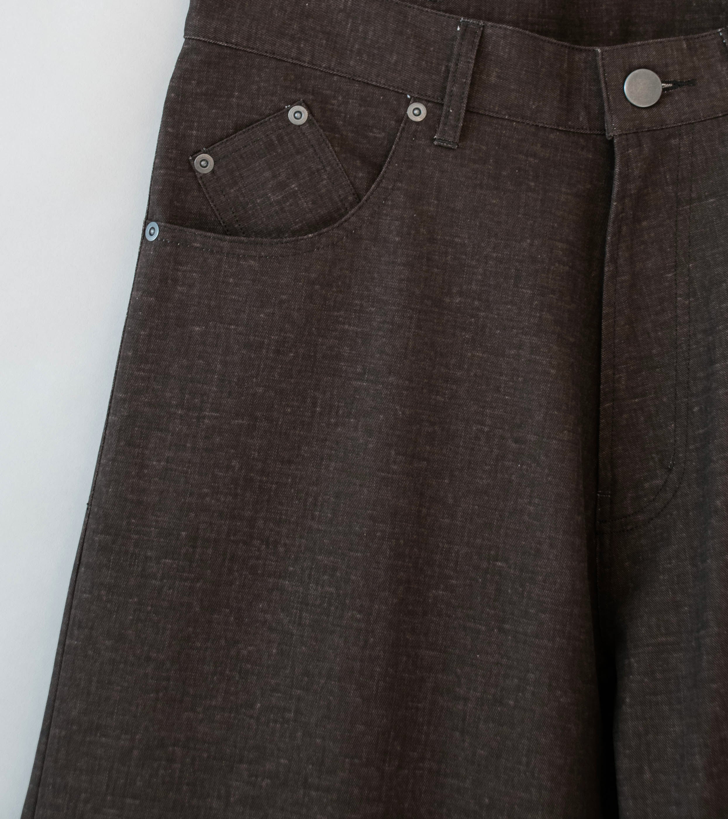 C'H'C'M' 'Jean 7' (Brown Pigment Coated Cotton Twill) - Image 2