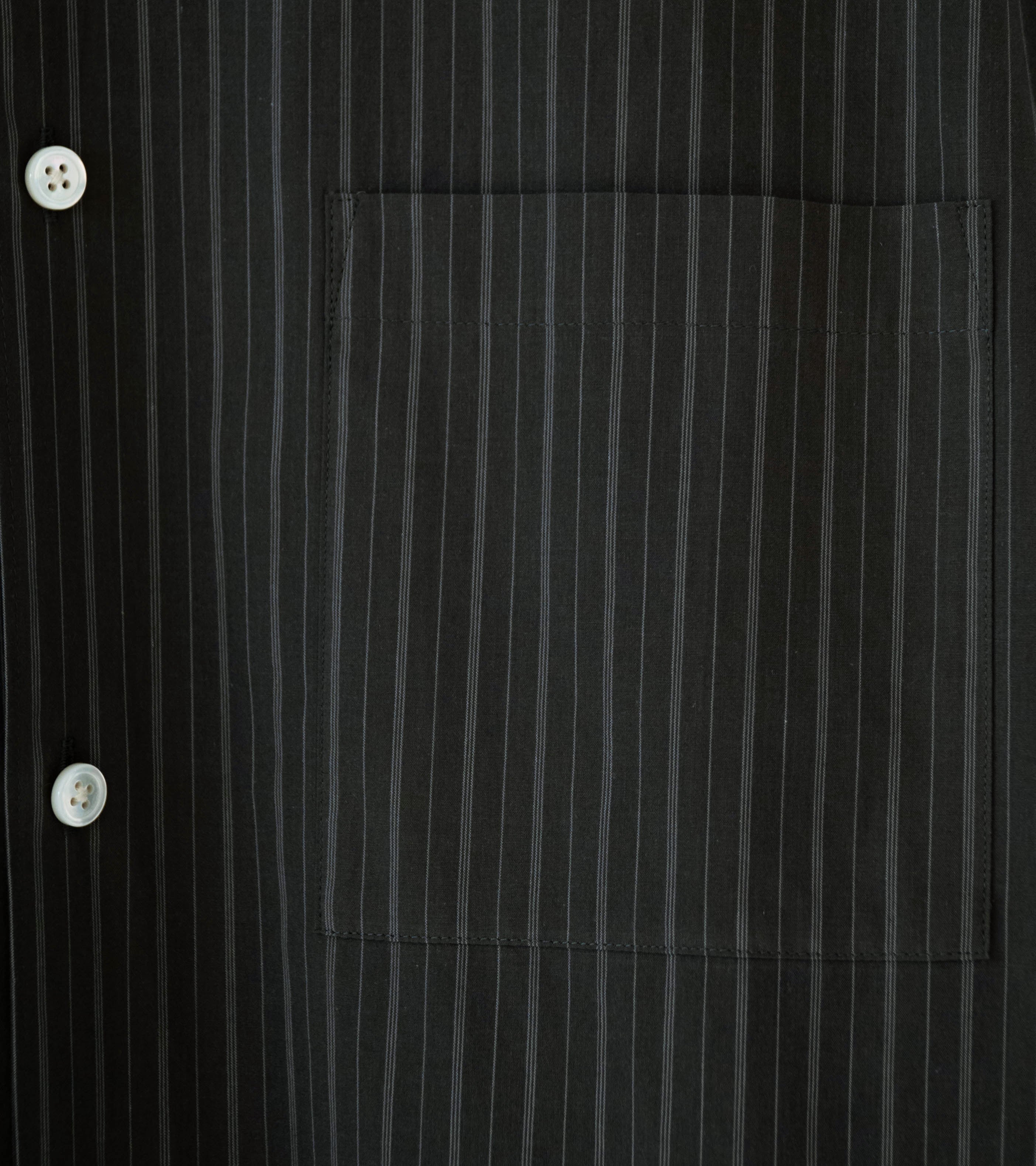 C'H'C'M' 'Reflection Shirt' (Charcoal Stripe Cotton Broadcloth) - Image 3