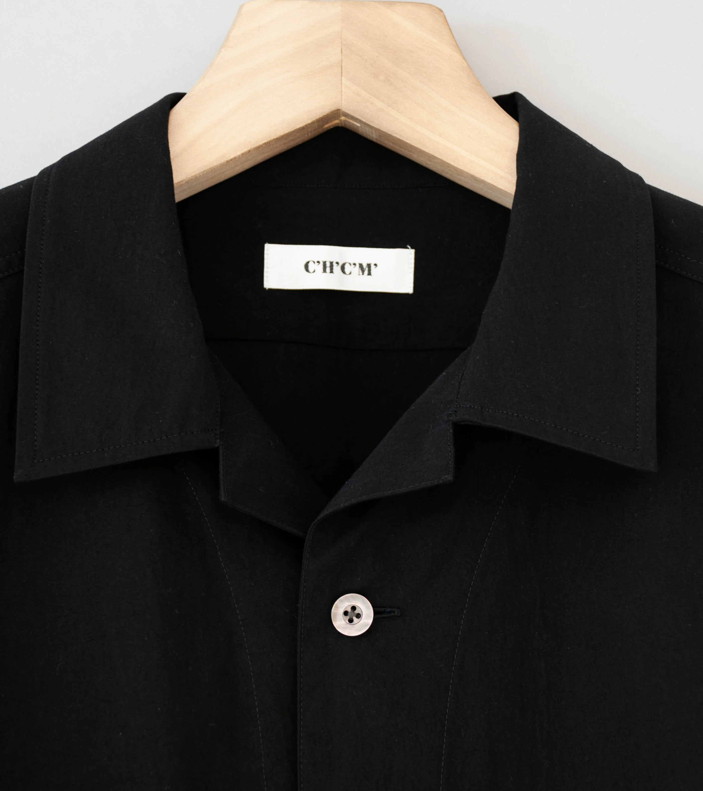 C'H'C'M' 'Short Sleeve Shirt 1' (Black Cotton) - Image 4