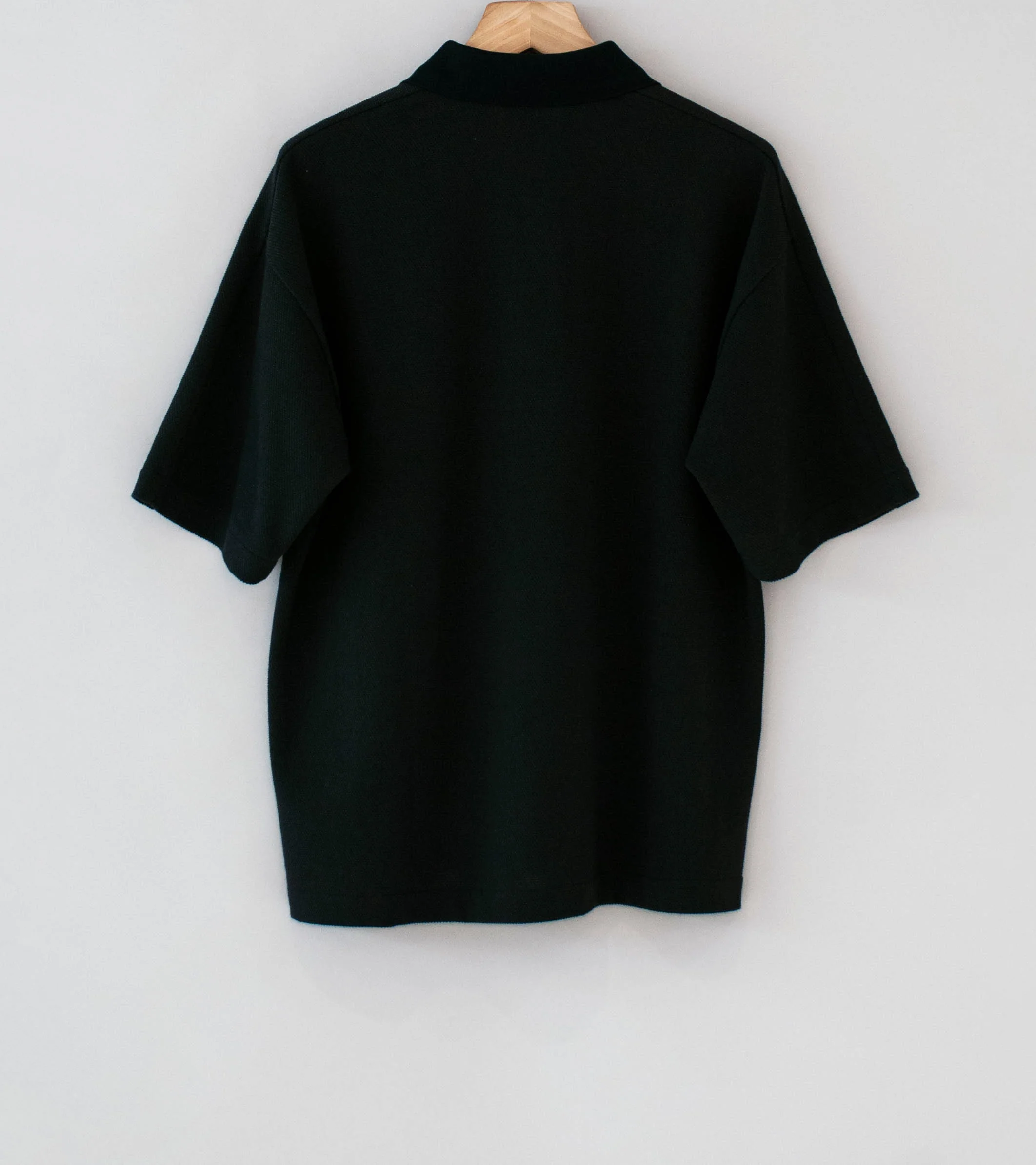C'H'C'M' 'Zip Polo' (Black Dry Touch Cotton Pique) - Image 6