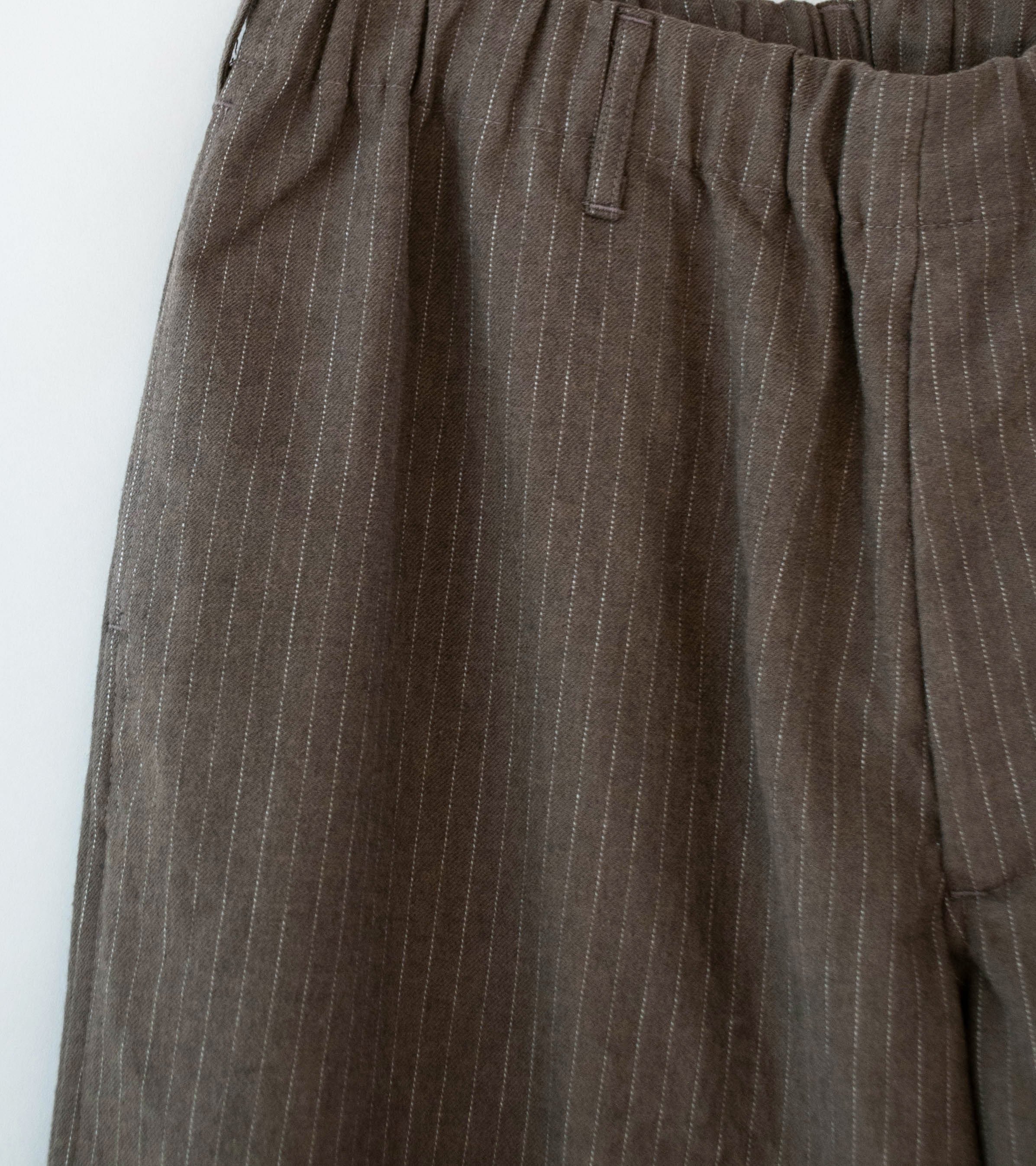 James Coward 'Carry On Pant' (Brown Chalkstripe Wool) - Image 2