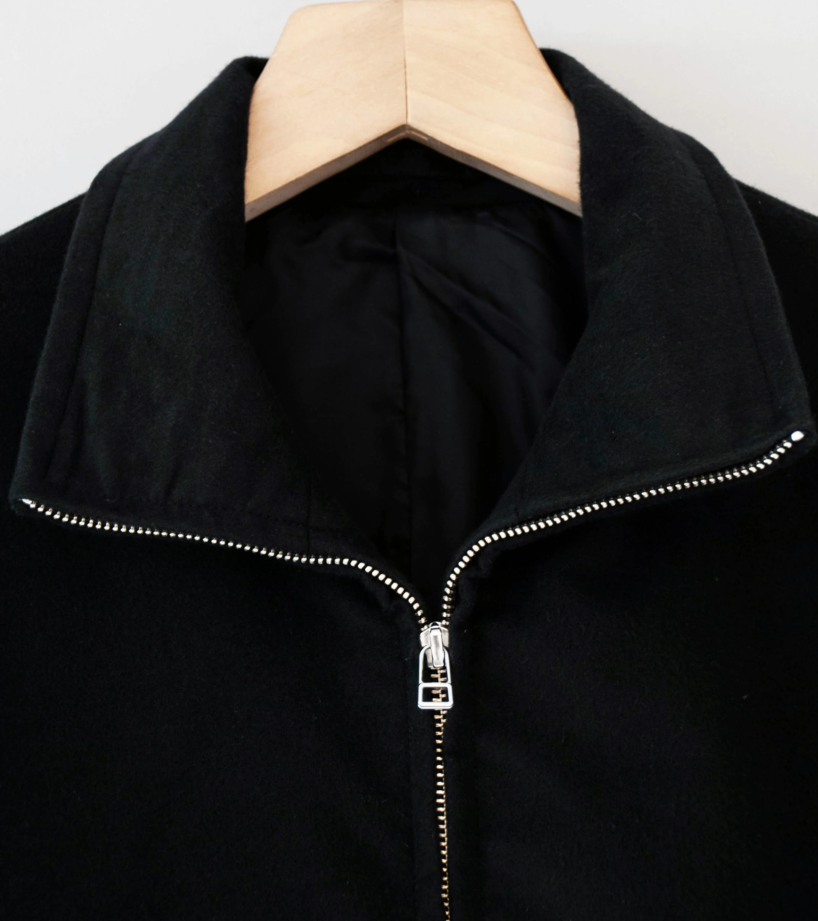 James Coward 'Circuit Jacket' (Black Cotton Silk Moleskin) - Image 5