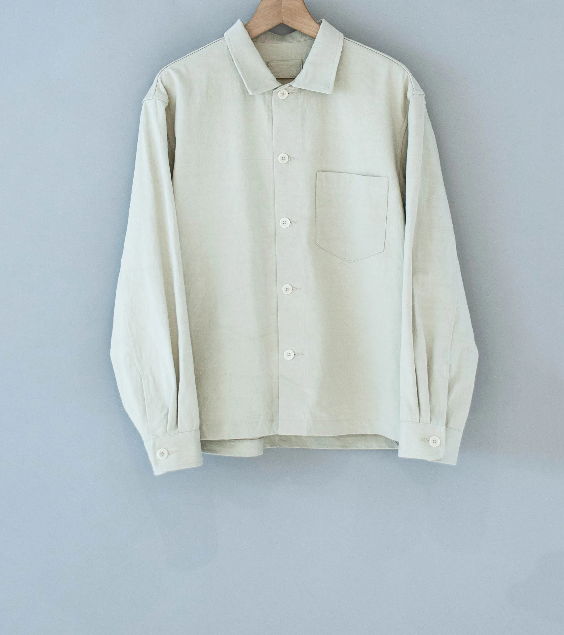 James Coward 'Travail Shirt' (Clay Satin Drum Cotton)