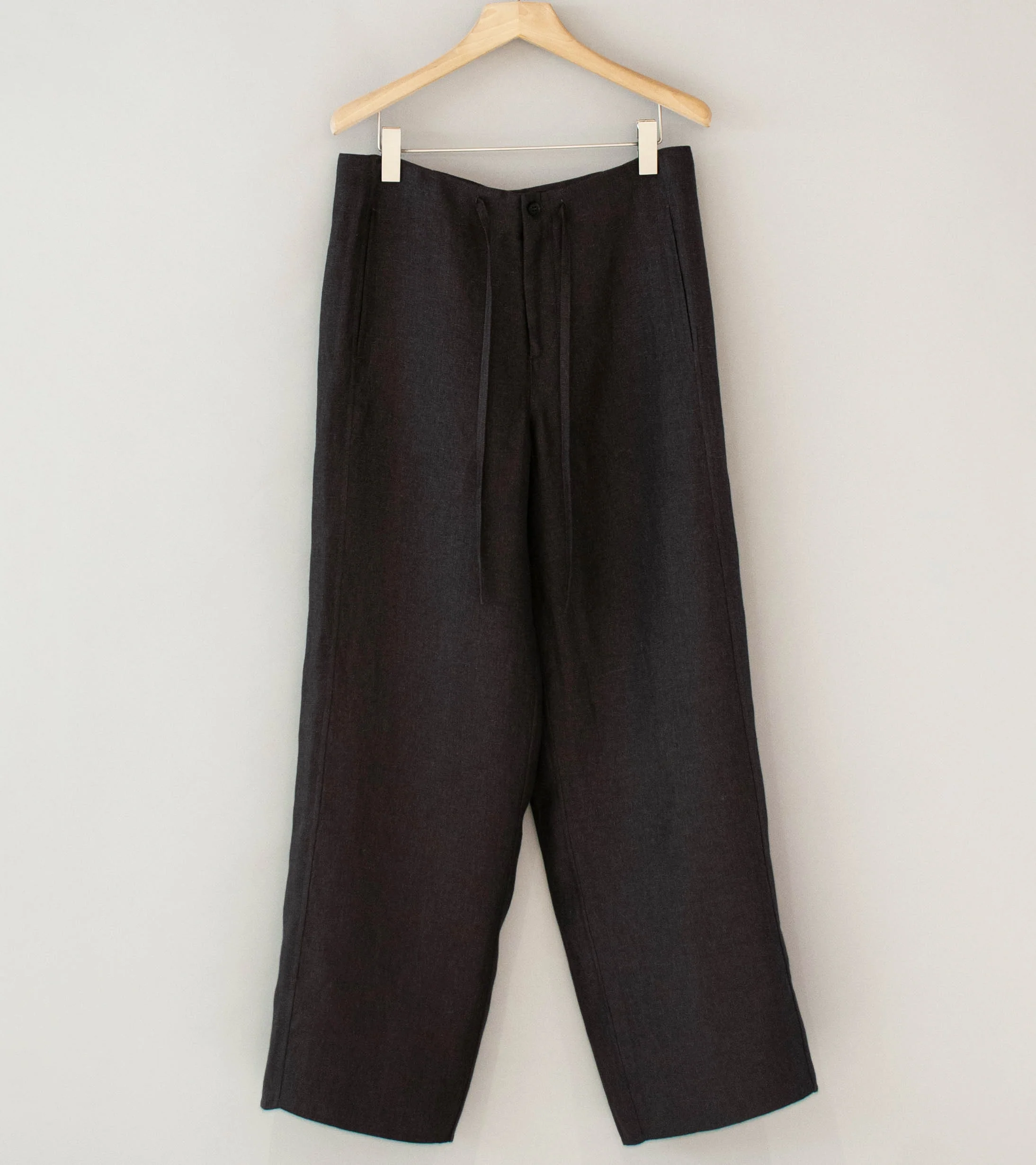 Seya 'Double Face Relax Pants' (Mud Indigo Legacy Linen)