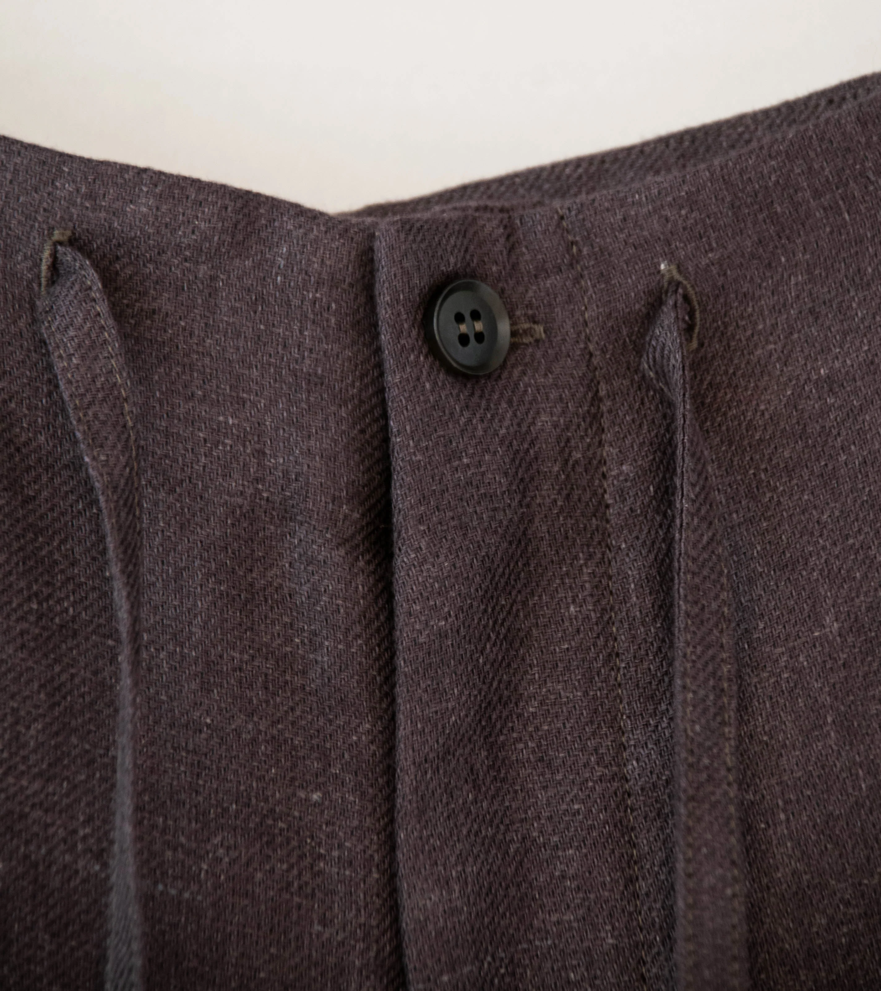 Seya 'Double Face Relax Pants' (Mud Indigo Legacy Linen) - Image 5
