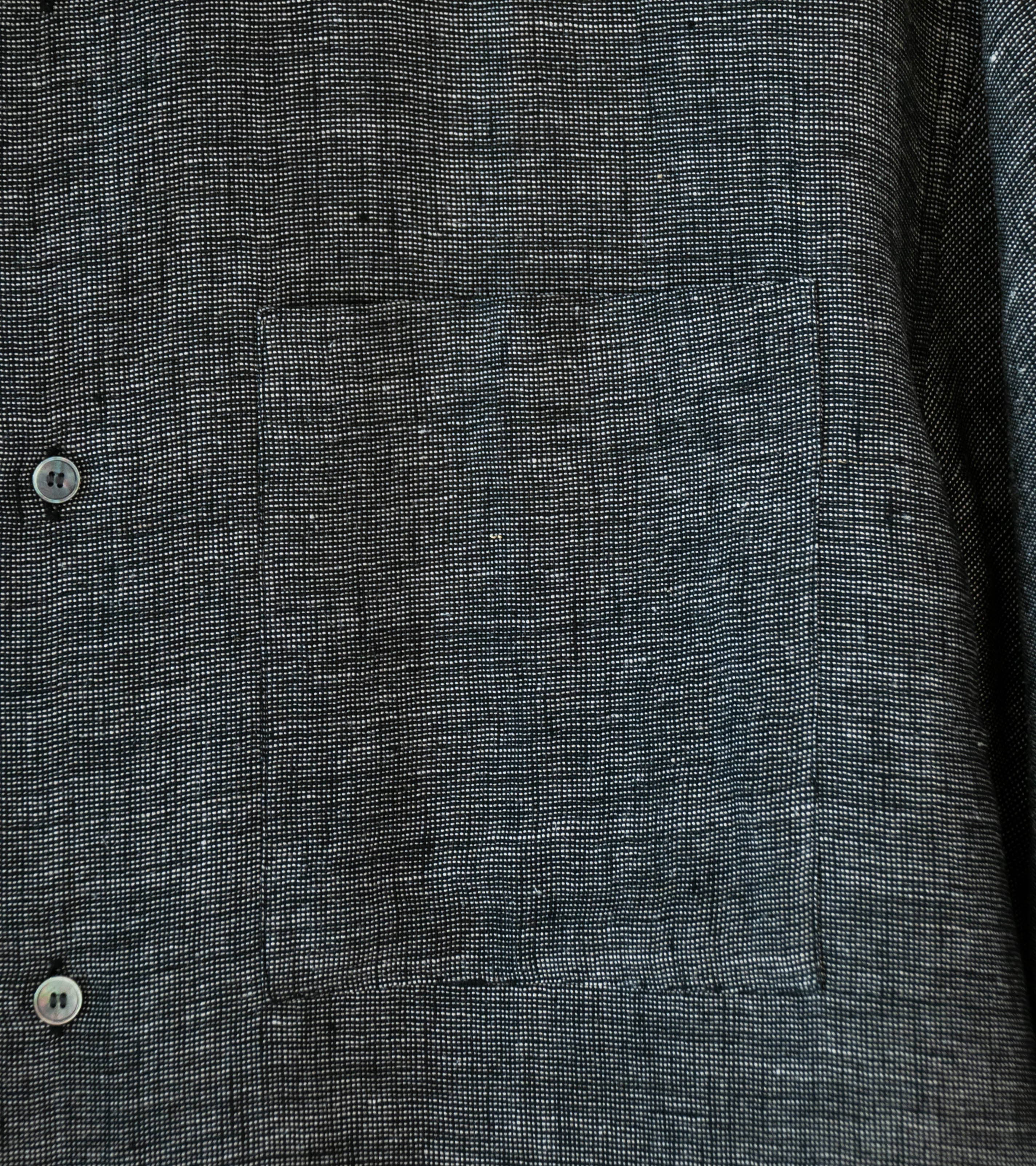 Seya 'Eternal Summer Shirt' (Black Mix Linen Mesh) - Image 3