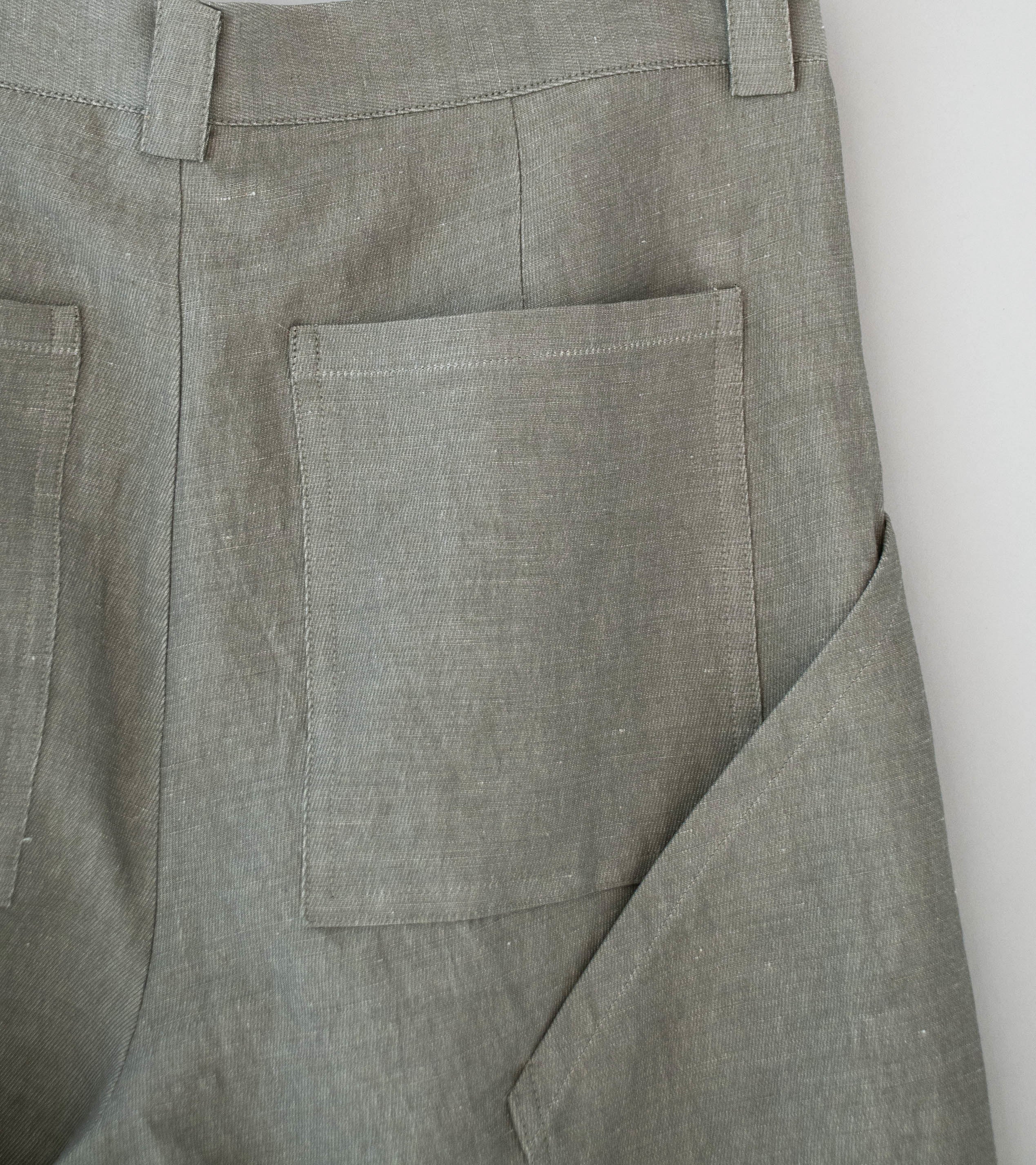 Seya 'Ground Pants' (Clay Kersey Chambray Linen) - Image 5