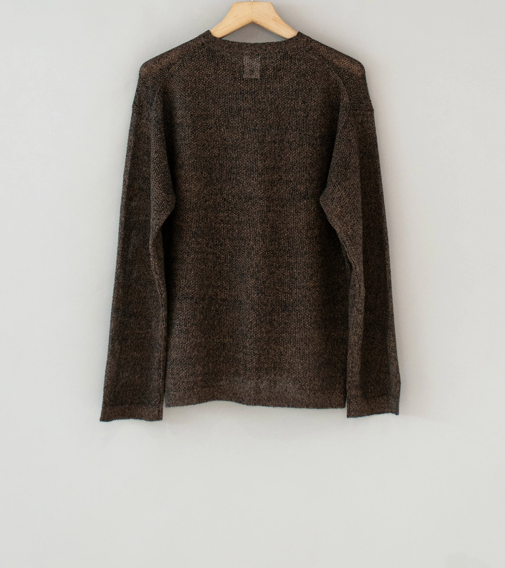 Seya 'Komorebi Sweater' (Indigo Mud Melange Large Gauge Kanoko Linen) - Image 6