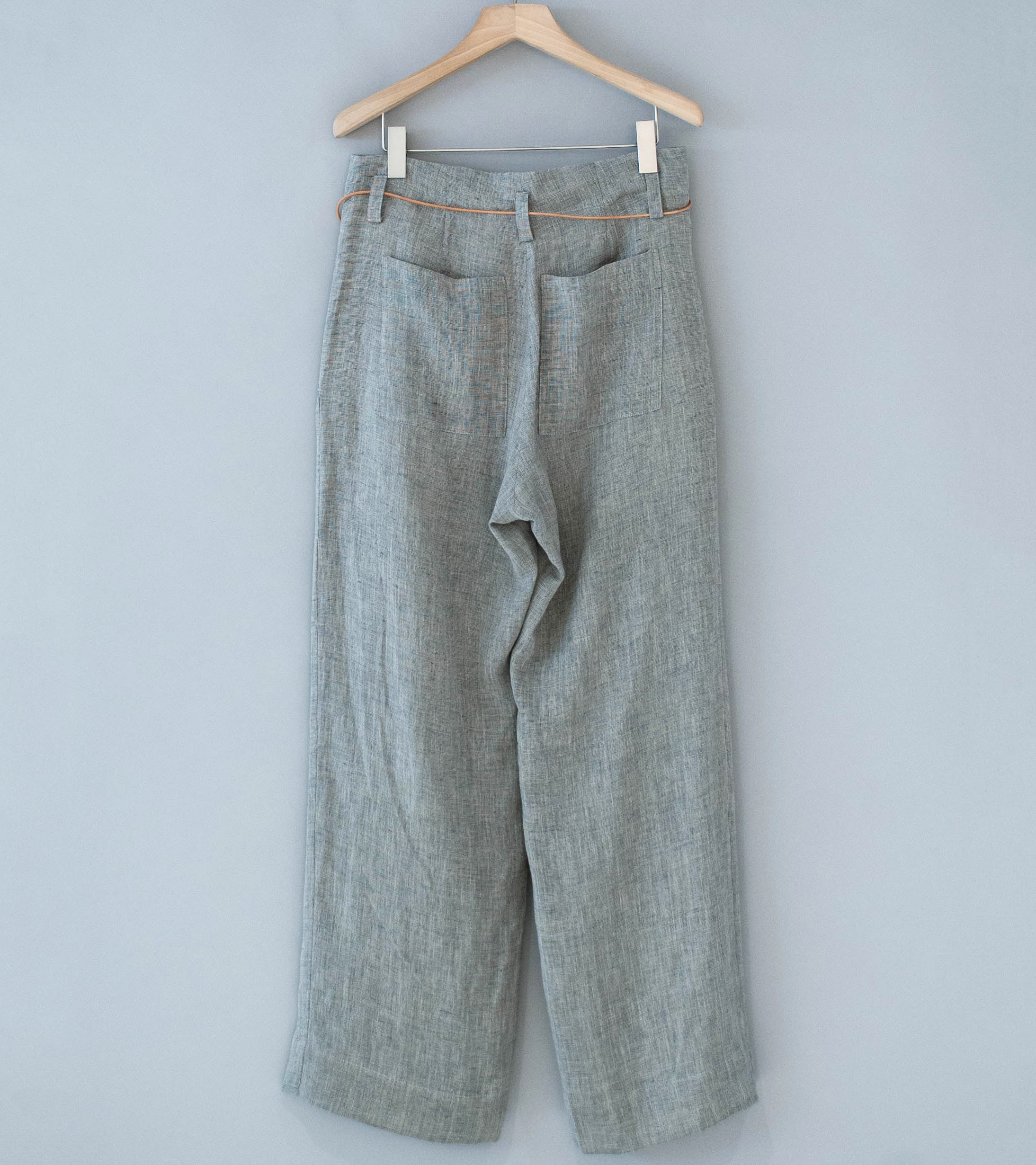 Seya 'Nam Ou River Trip Pants' (Grey Mix Linen Mesh) - Image 6