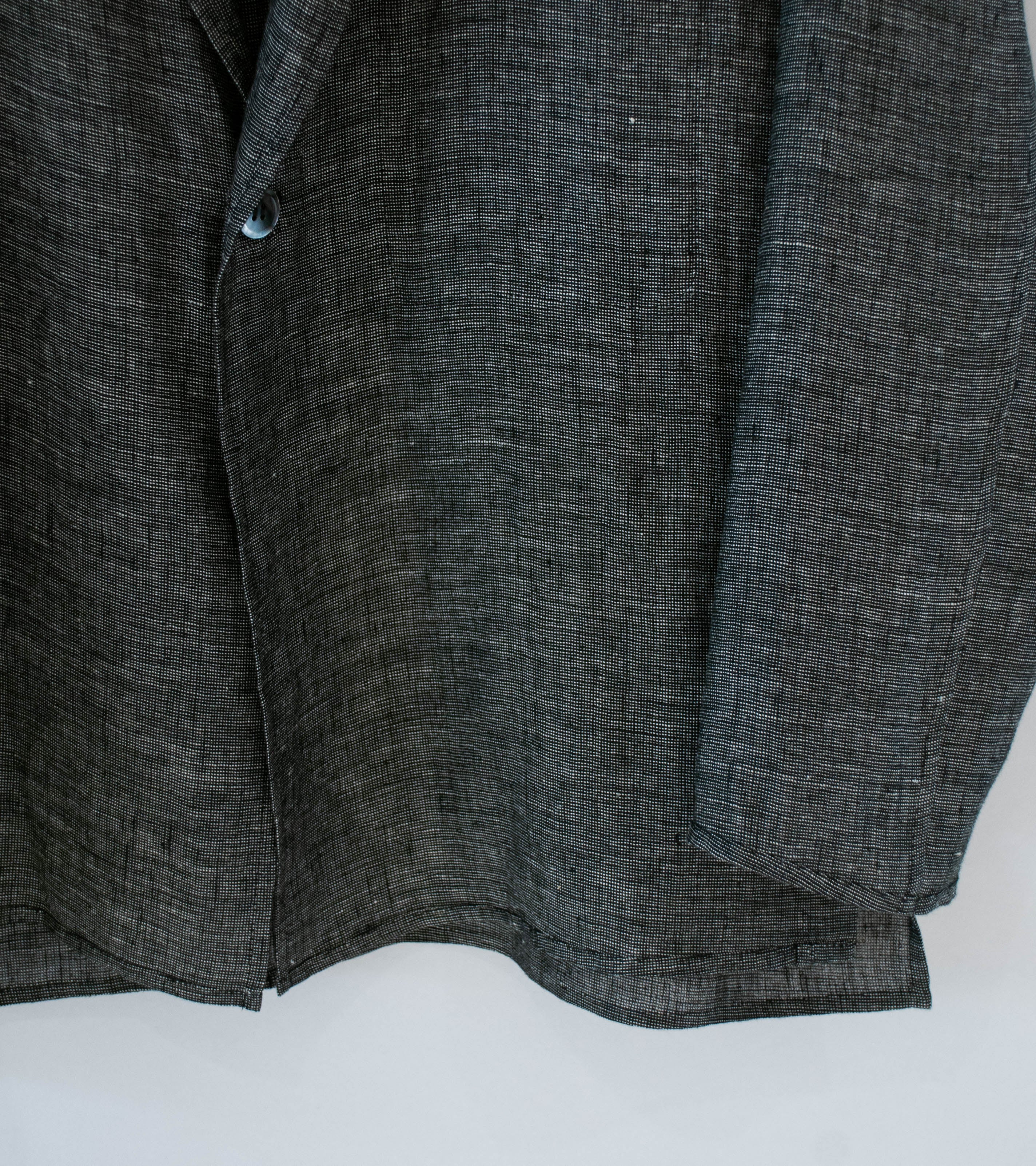 Seya 'Nam Ou Zero Jacket' (Black Mix Linen Mesh) - Image 4