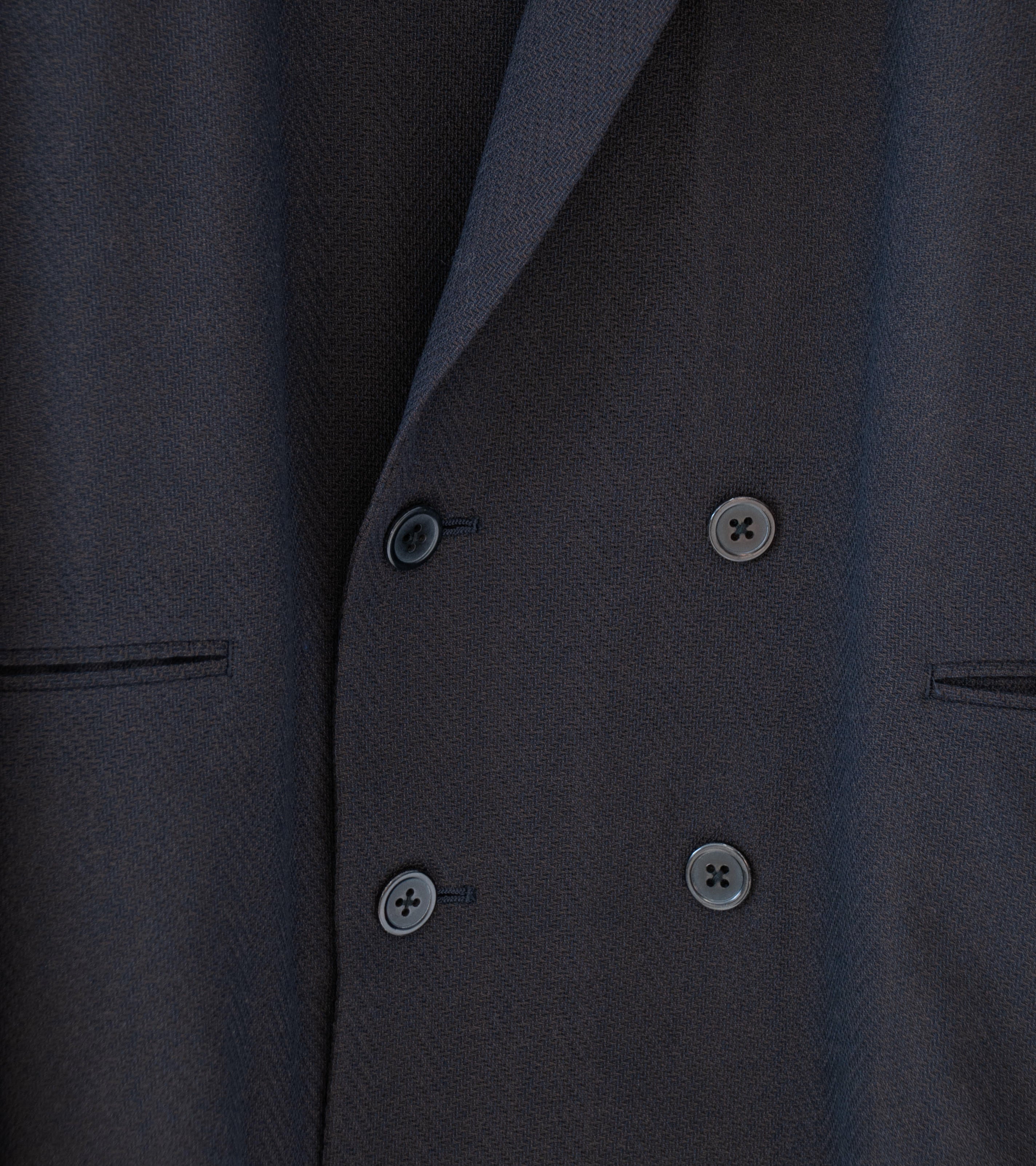 Seya 'Travel Tailored Jacket' (Mud Indigo Summer Herringbone Wool) - Image 7