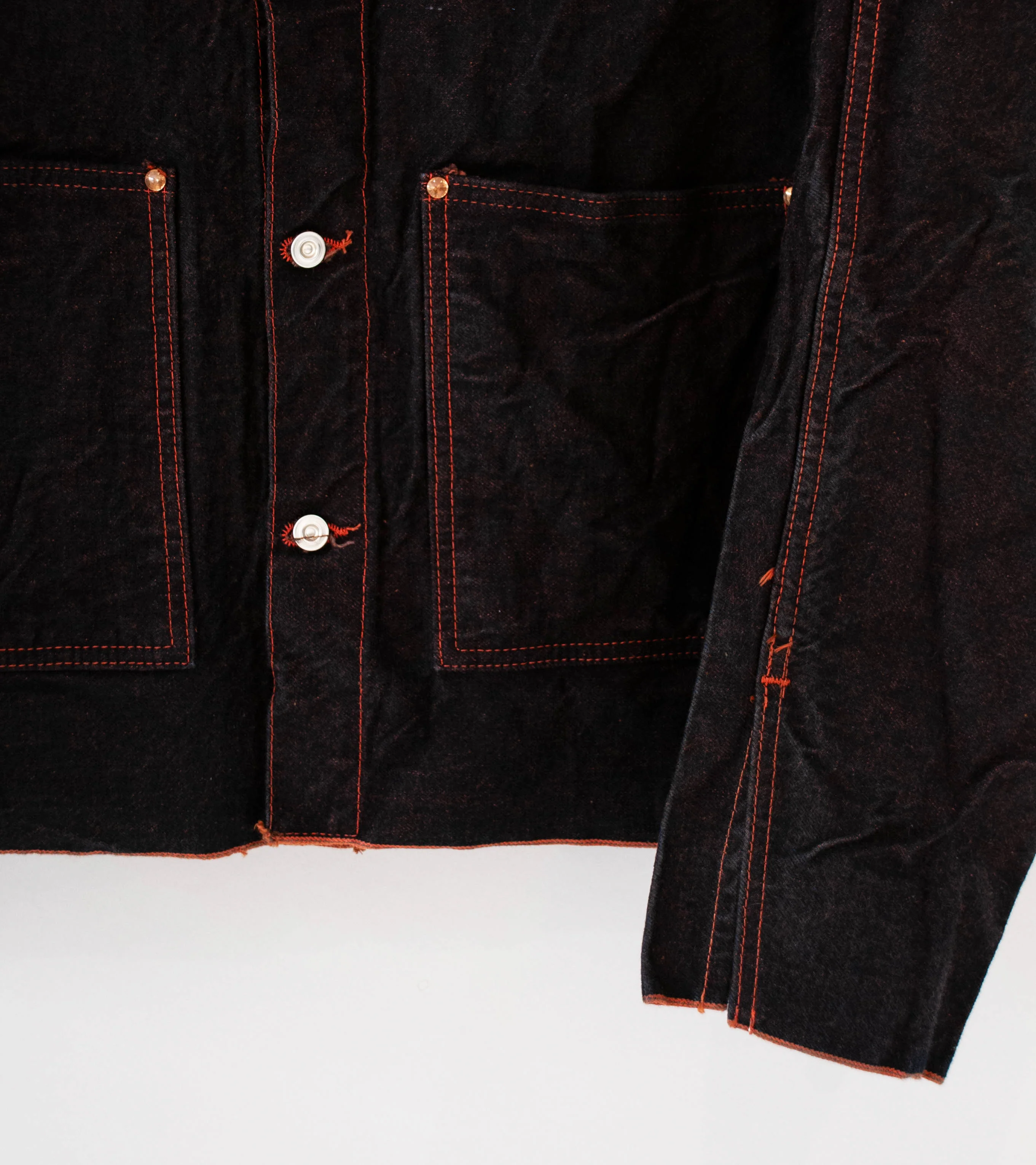 Tender 'Cross Cut Jeans Jacket' (Flowerpot 16oz Selvage Denim) - Image 3