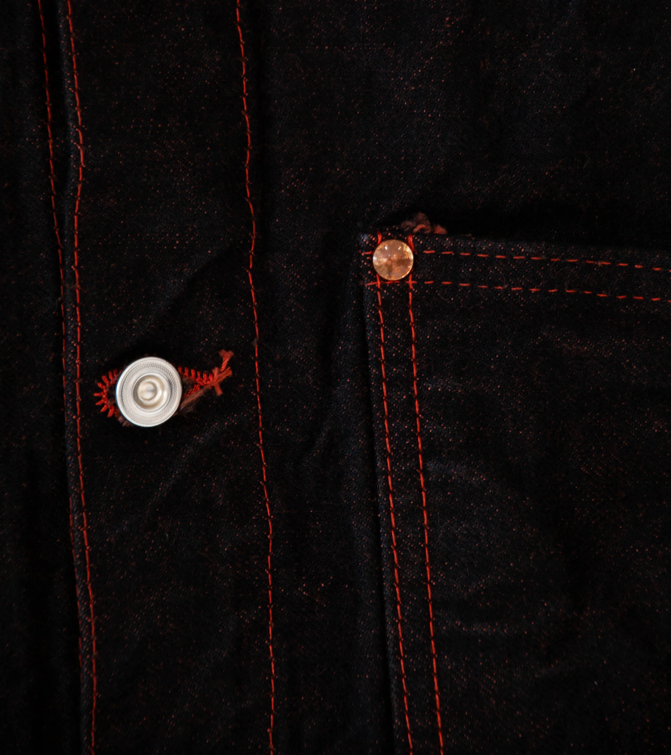 Tender 'Cross Cut Jeans Jacket' (Flowerpot 16oz Selvage Denim) - Image 4