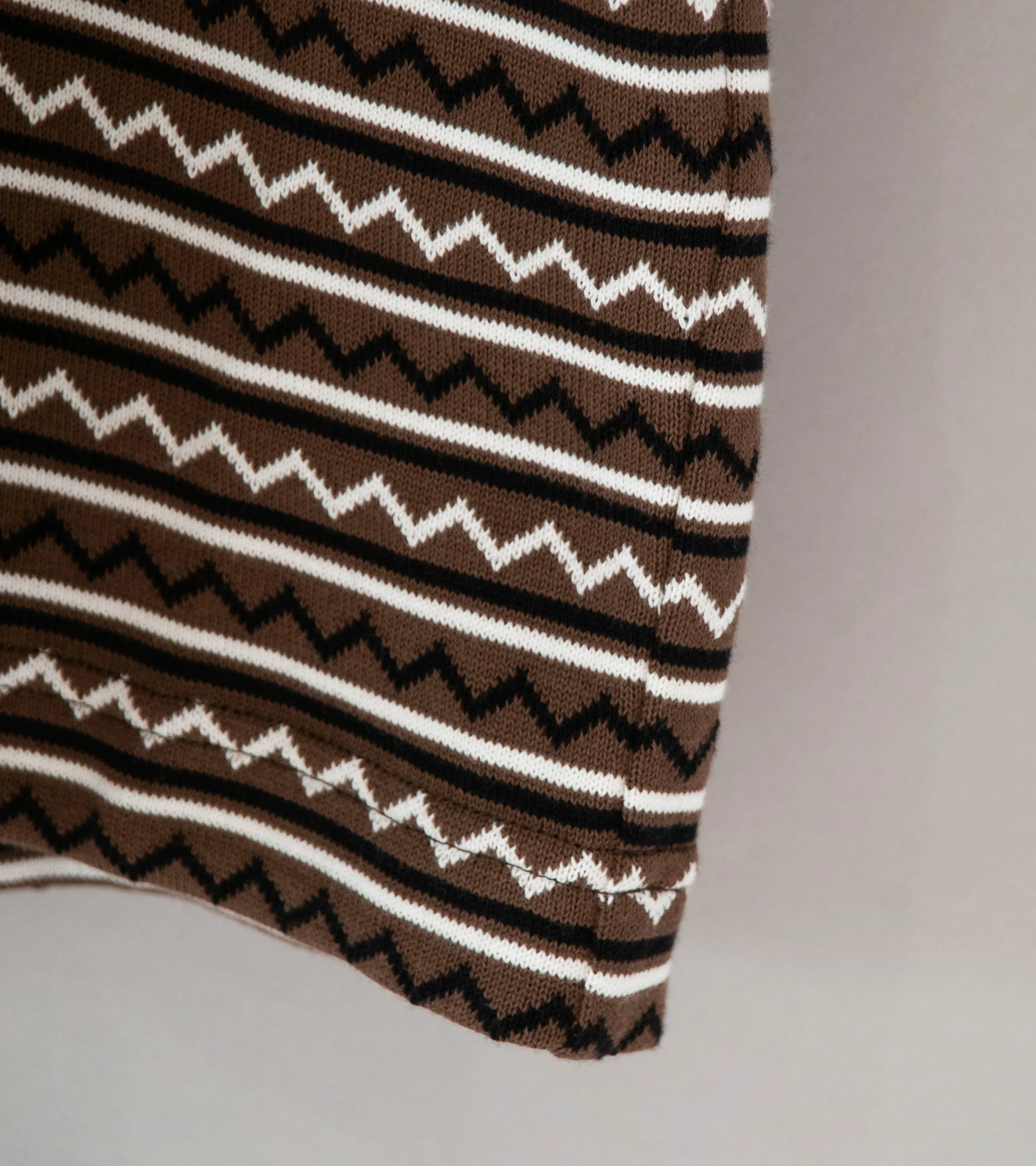 Unlikely 'Jacquard Knit Tee' (Brown Black) - Image 3