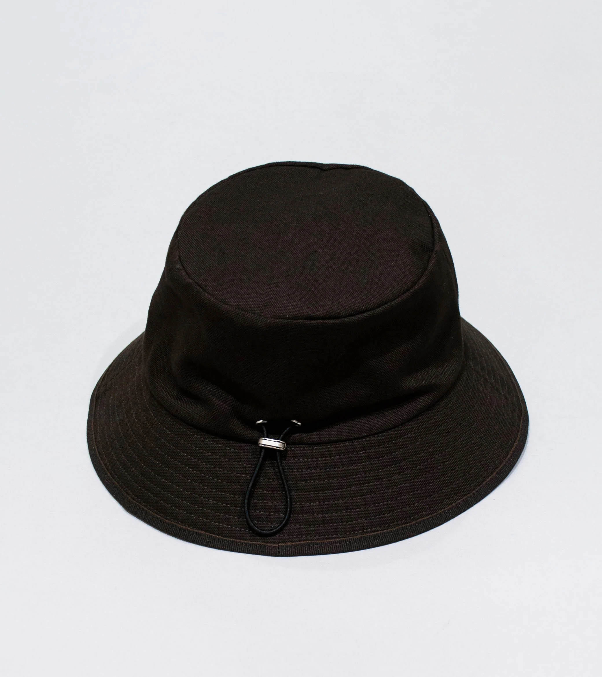 Velardi 'Italian Canvas Bucket Hat' (Brown Cotton) - Image 2