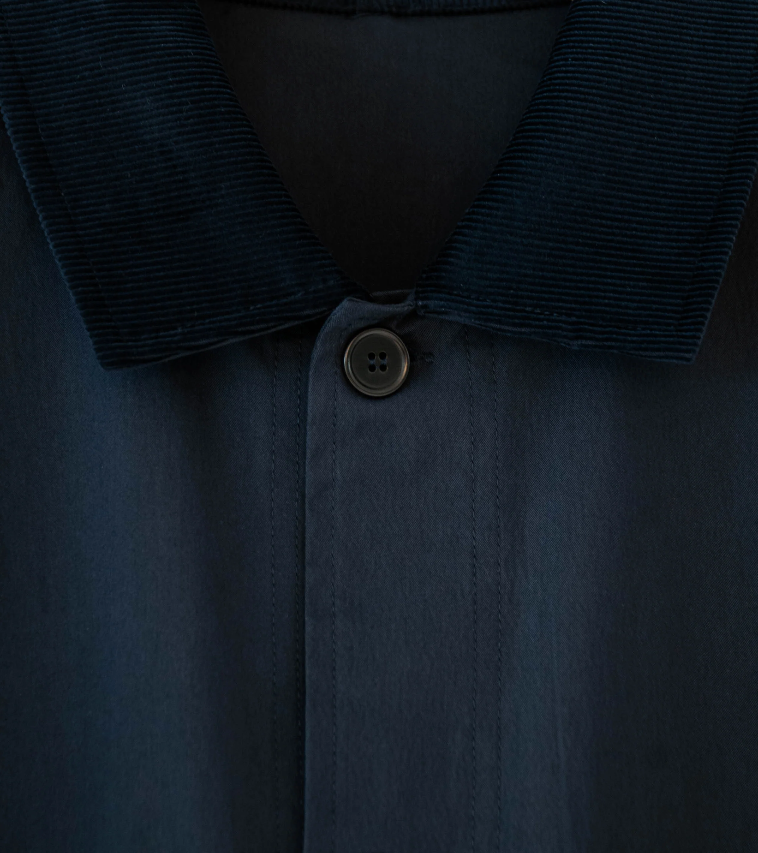 Velardi 'Lightweight Poplin Utility Jacket' (Navy Cotton Nylon) - Image 5