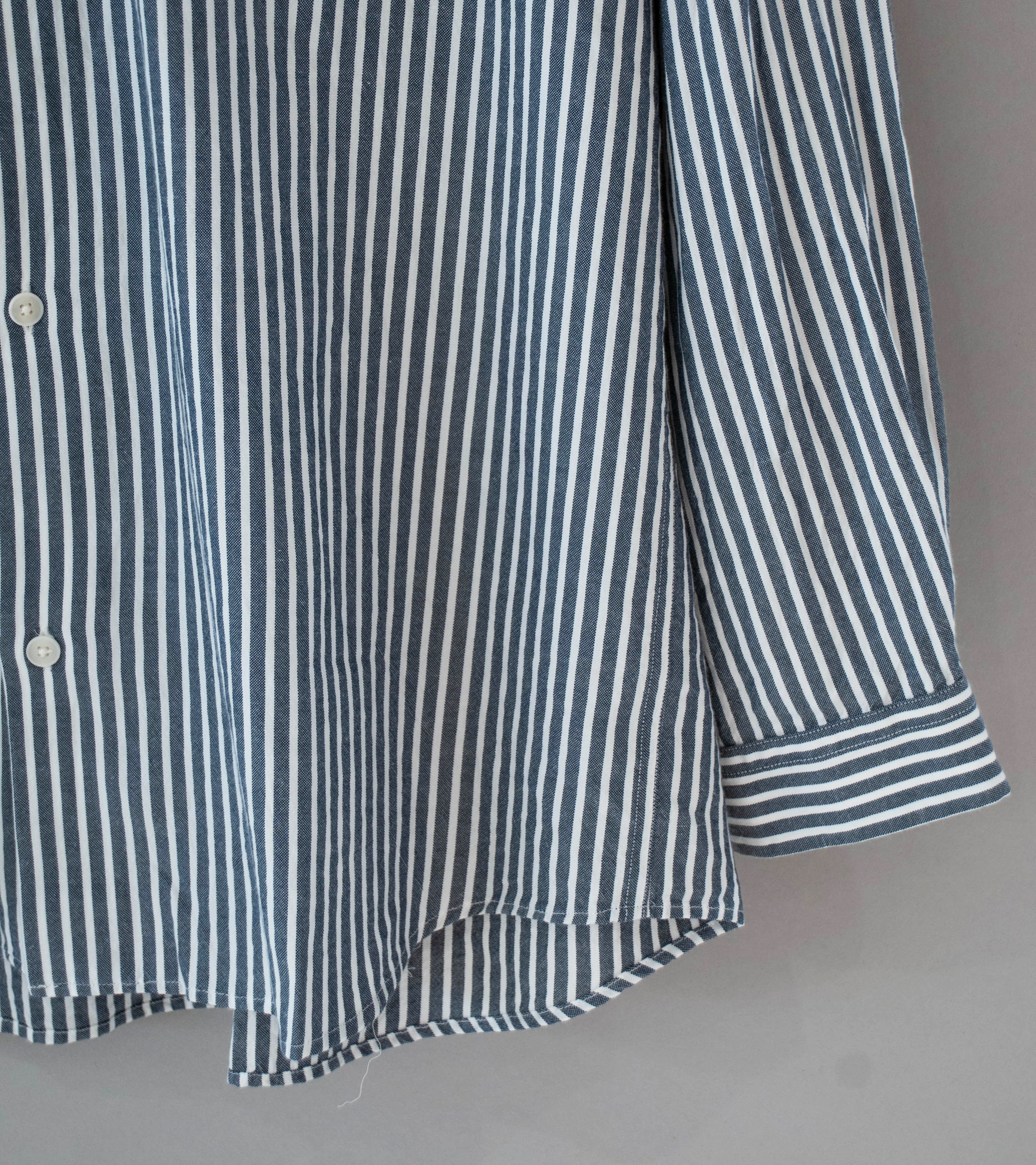 Yaeca 'Button Shirt Wide' (Navy Stripe) - Image 4