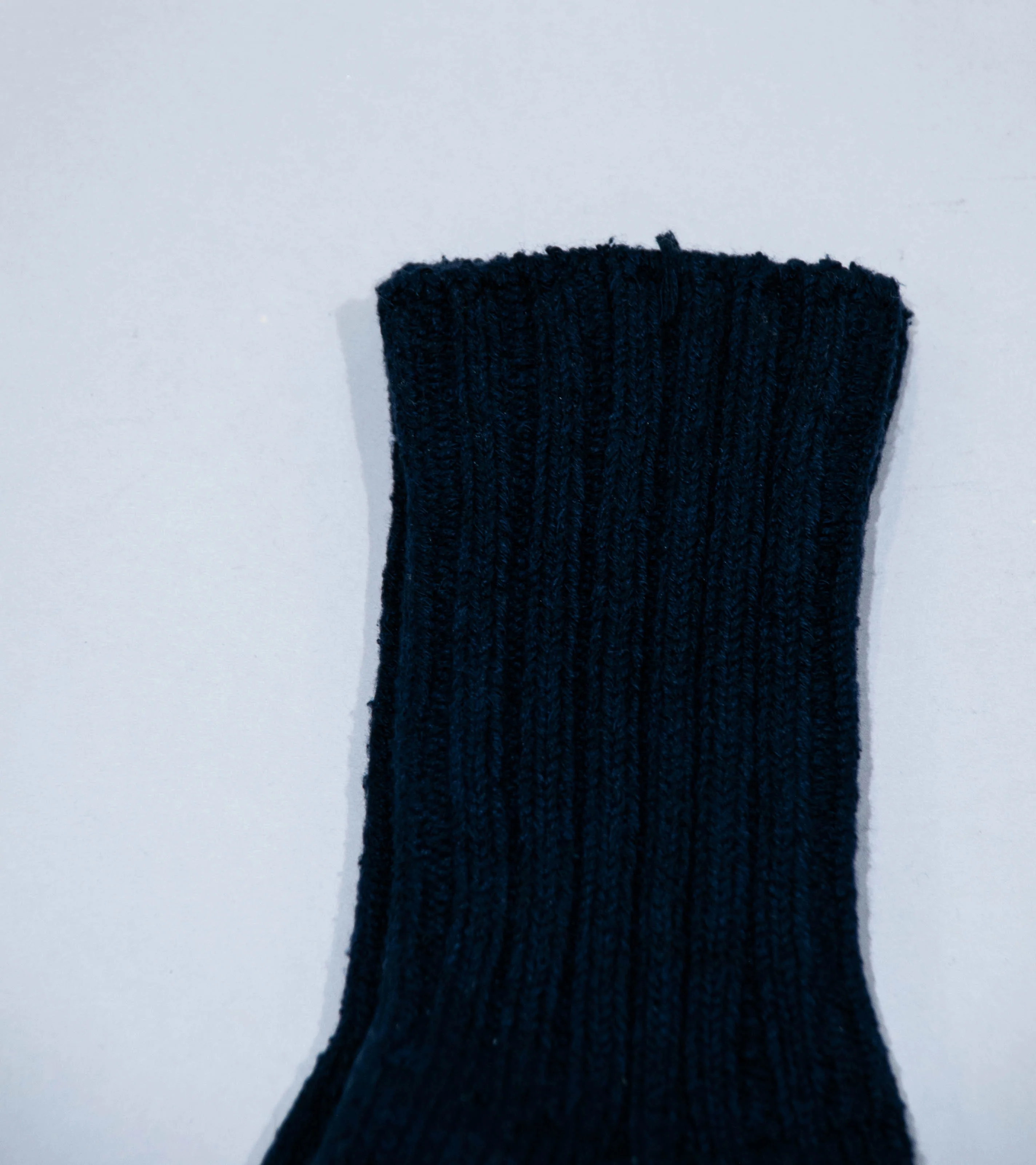 Yaeca 'Cotton Silk Rib Knit Socks' (Navy) - Image 3