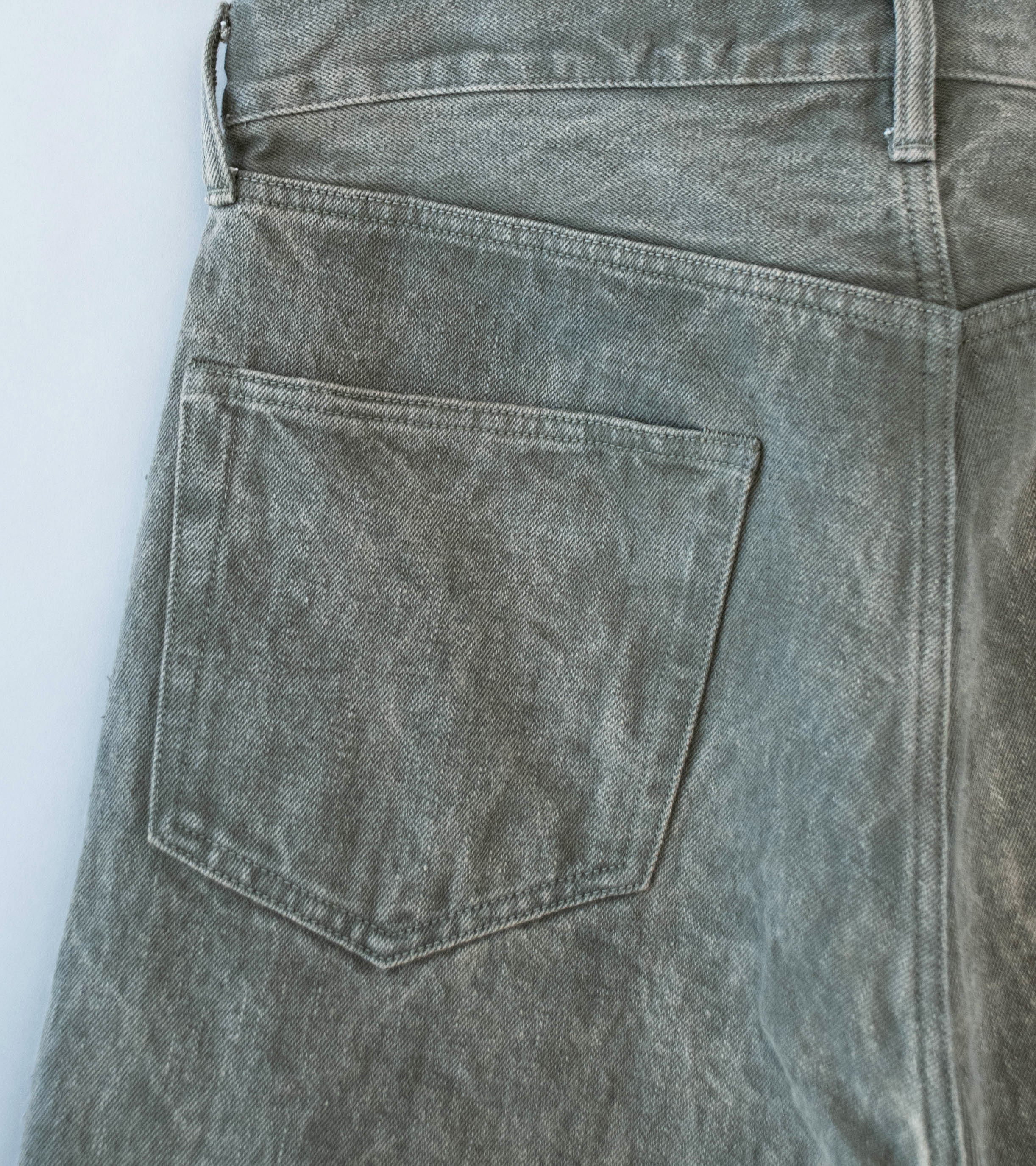 Yoko Sakamoto '5 Pocket Straight Pants' (Mugwort) - Image 6