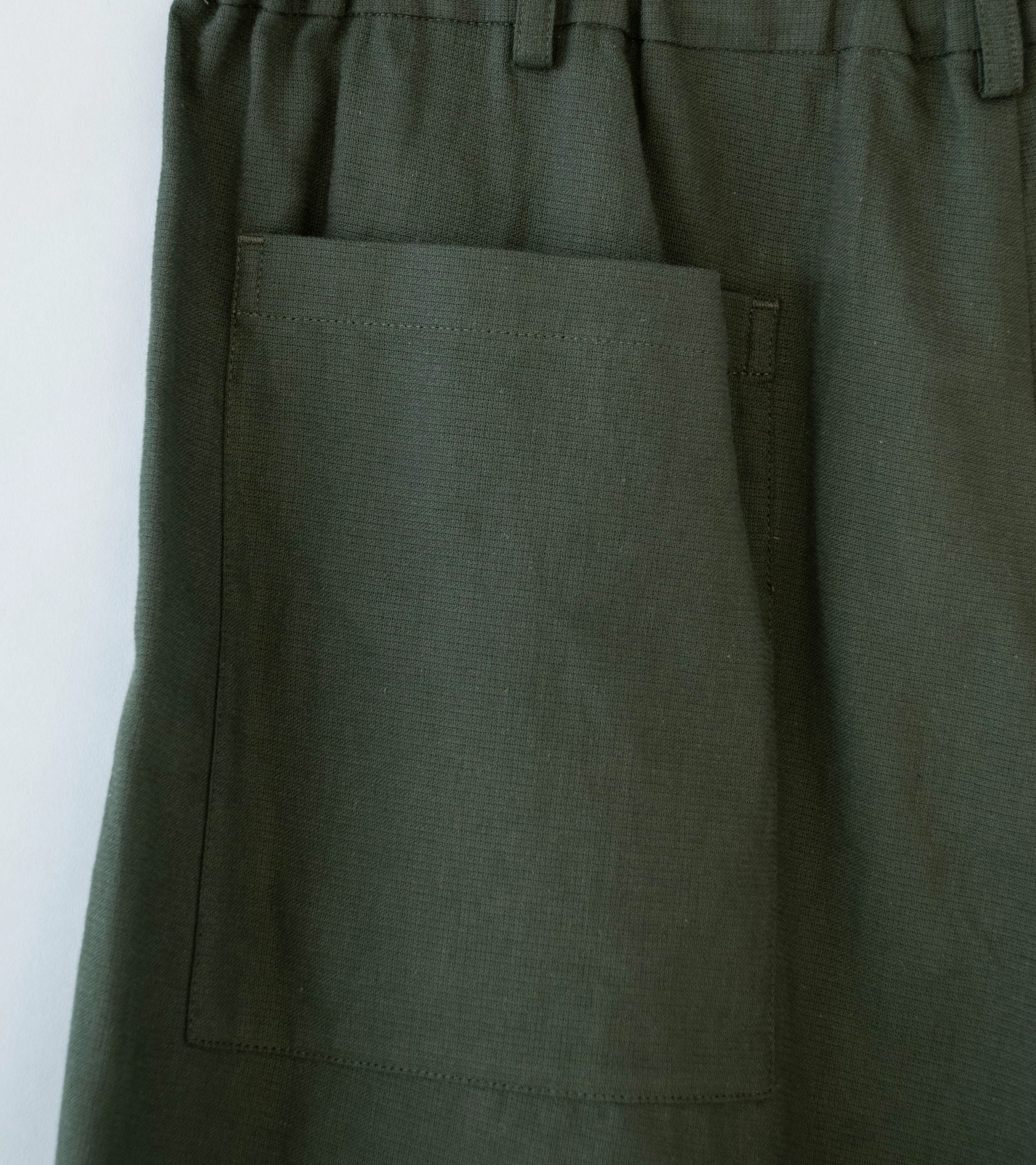 Yoko Sakamoto 'Utility Easy Shorts' (Olive) - Image 5